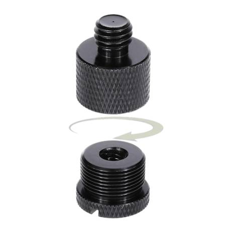 Massa 385814 - adapter statywowy 2-częściowy,gwint 3/8 męski do 5/8 do 1/4 żeński, czarny_Sposób montażu_2